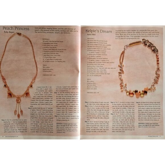Stringing Magazine Spring 2006 Over 150 Designs And How To Create Them - Picture 7 of 16